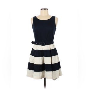 Banana Republic Navy and White Cocktail Dress